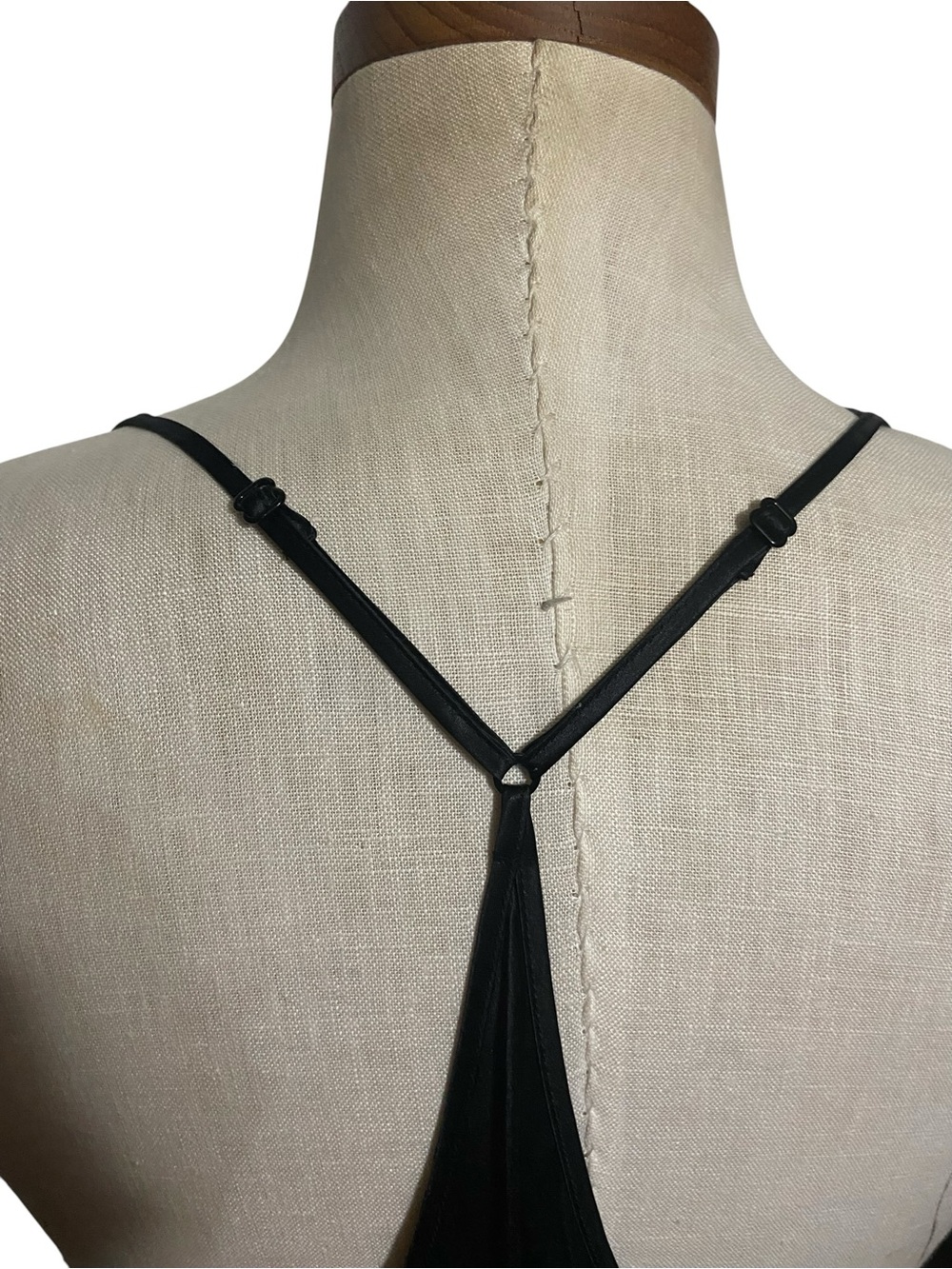 Victoria’s Secret Black Archive Sheer Plunge Slip Dress Sz Small - Picture 11 of 15